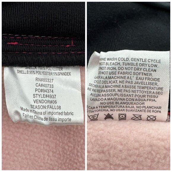 Pearl Izumi Cycling Jacket Long Sleeve Wind Breaker Black Pink Womens Size Large - Picture 8 of 11